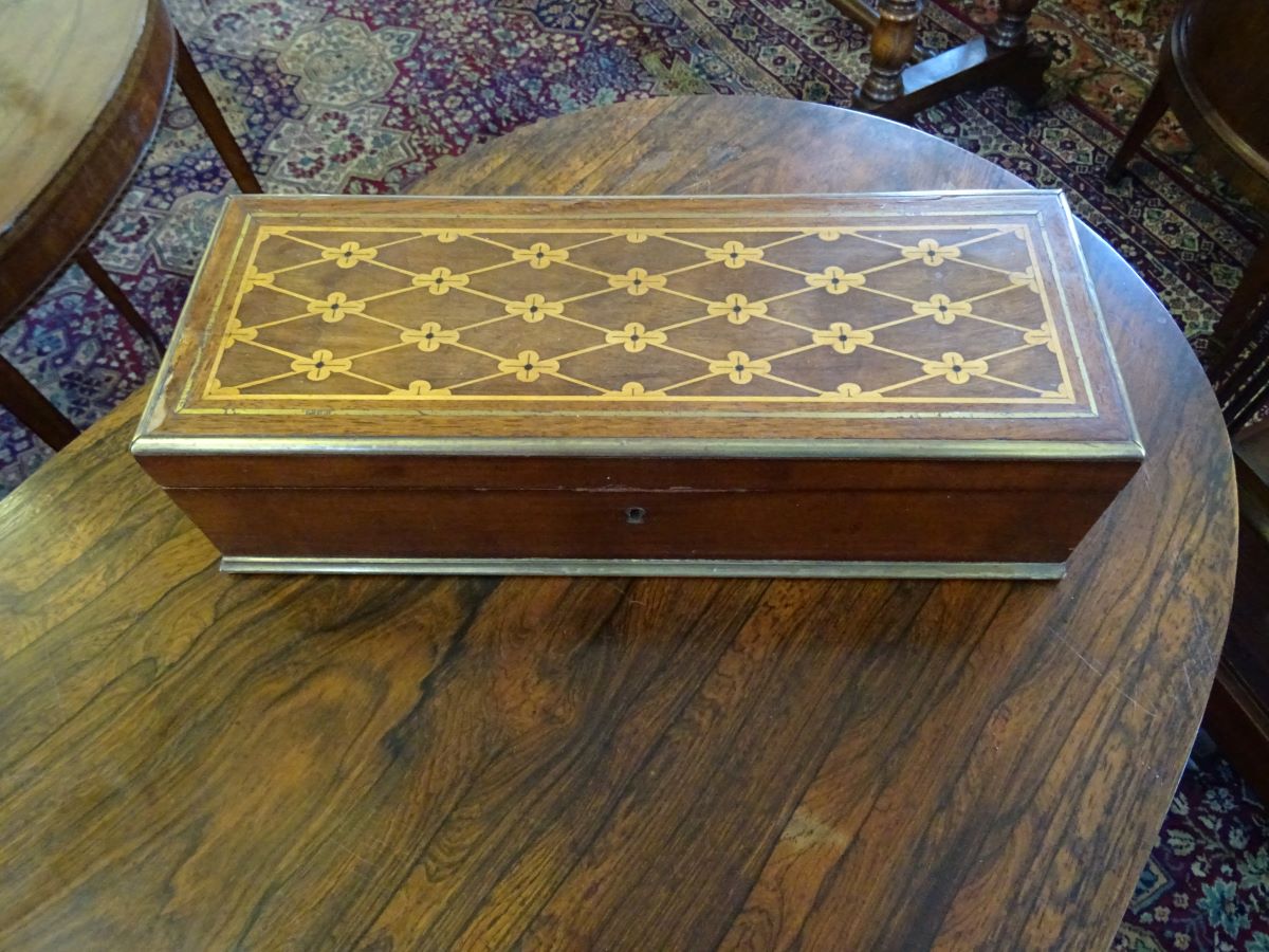19th Century Brass Bound Box